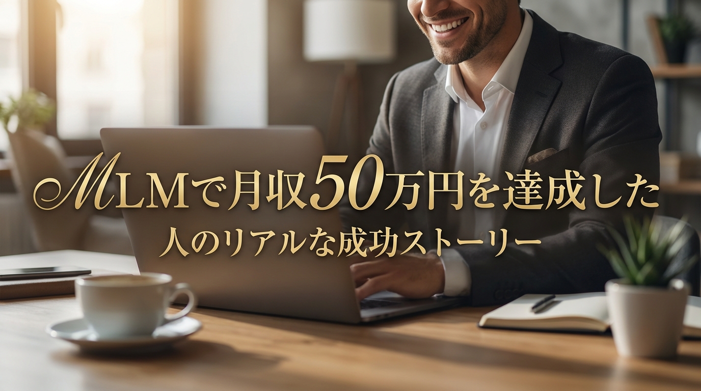 MLMで月収50万円を達成した人のリアルな成功ストーリー