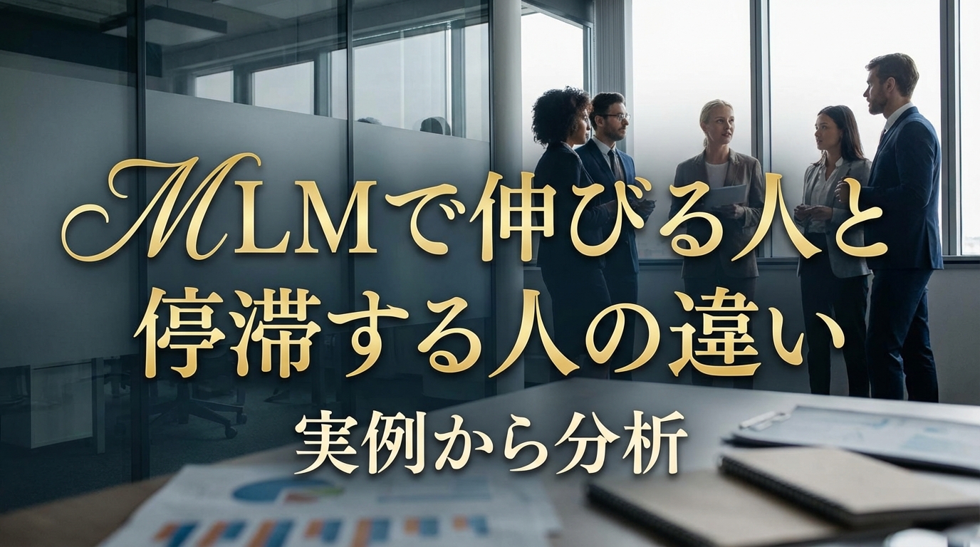 MLMで伸びる人と停滞する人の違いを実例から分析