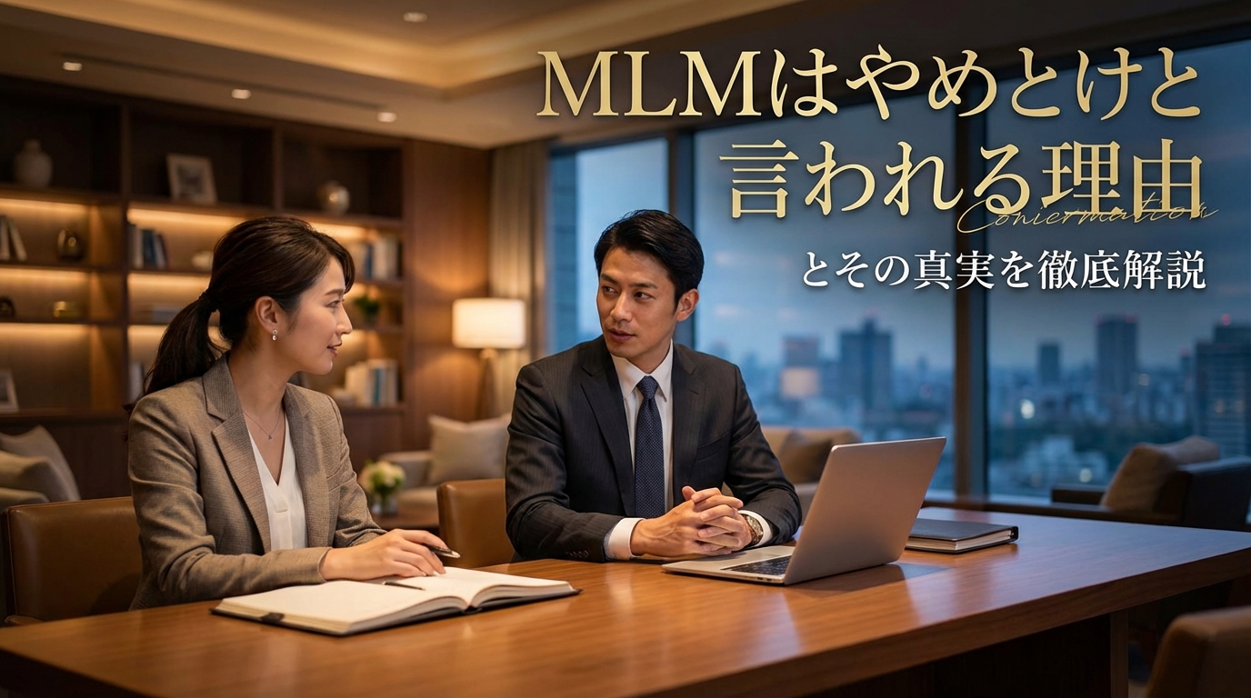 MLMはやめとけと言われる理由とその真実を徹底解説