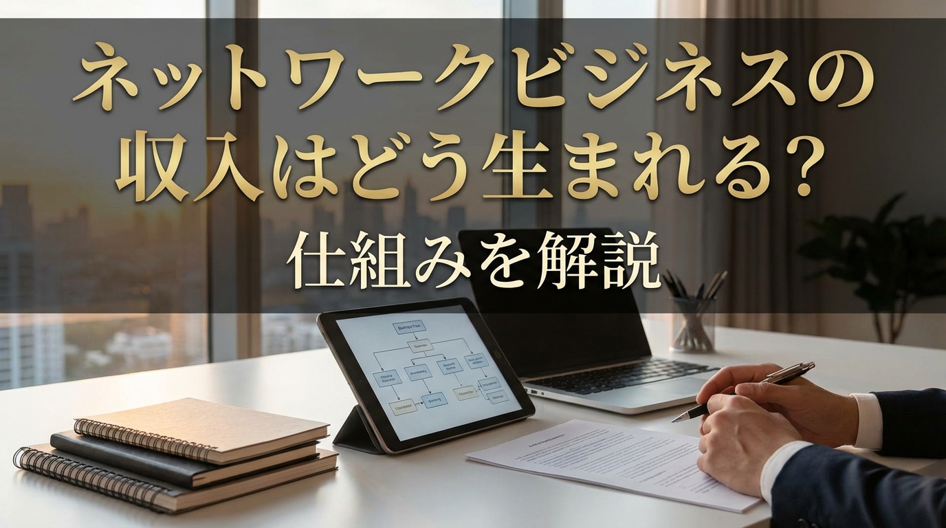 ネットワークビジネスの収入はどう生まれる？仕組みを解説