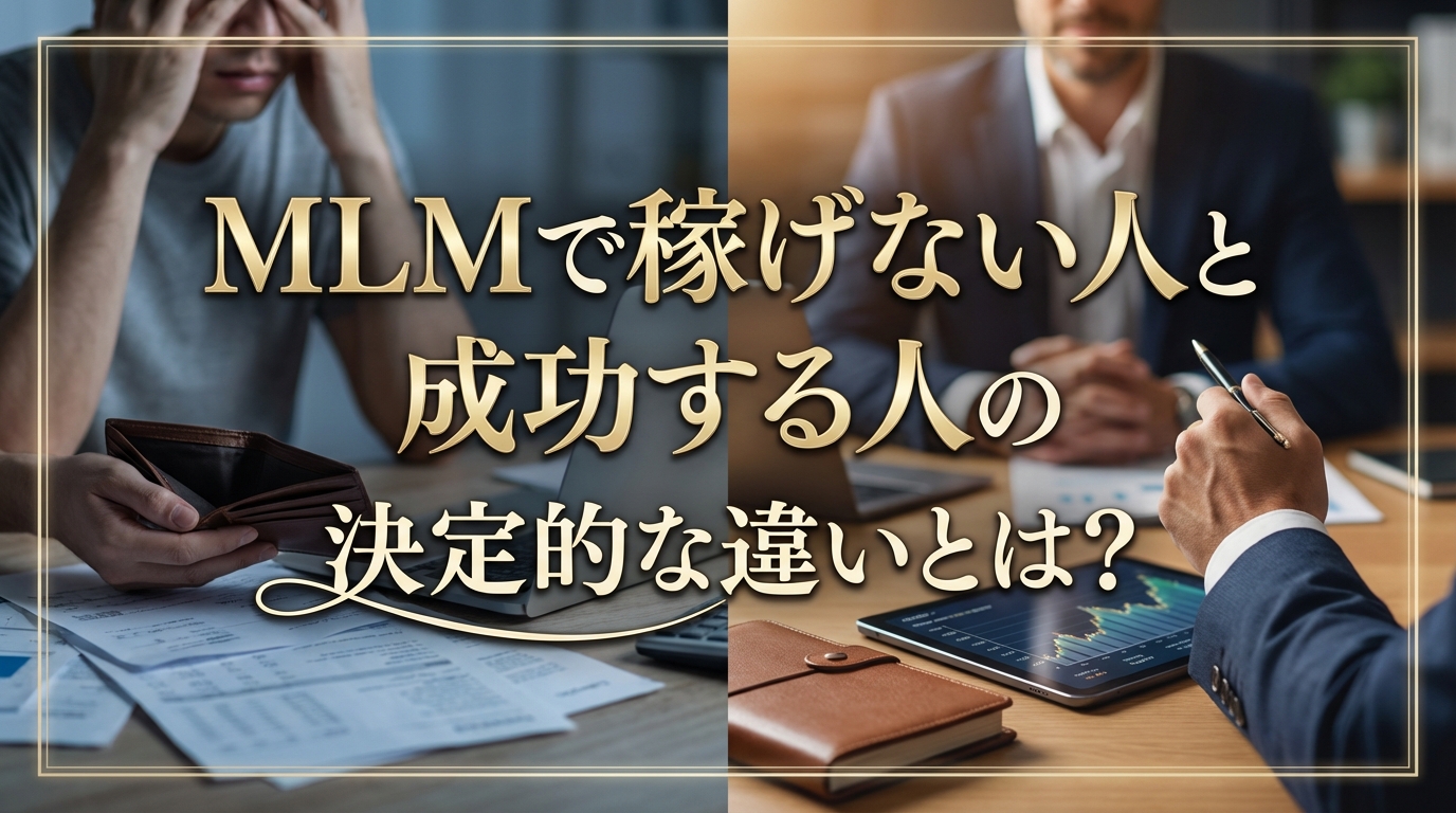 MLMで稼げない人と成功する人の決定的な違いとは？