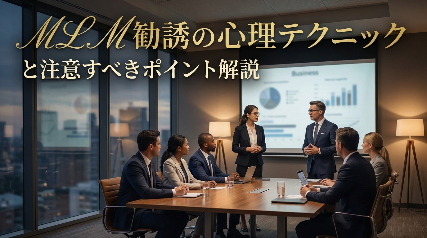 MLM勧誘の心理テクニックと注意すべきポイント解説