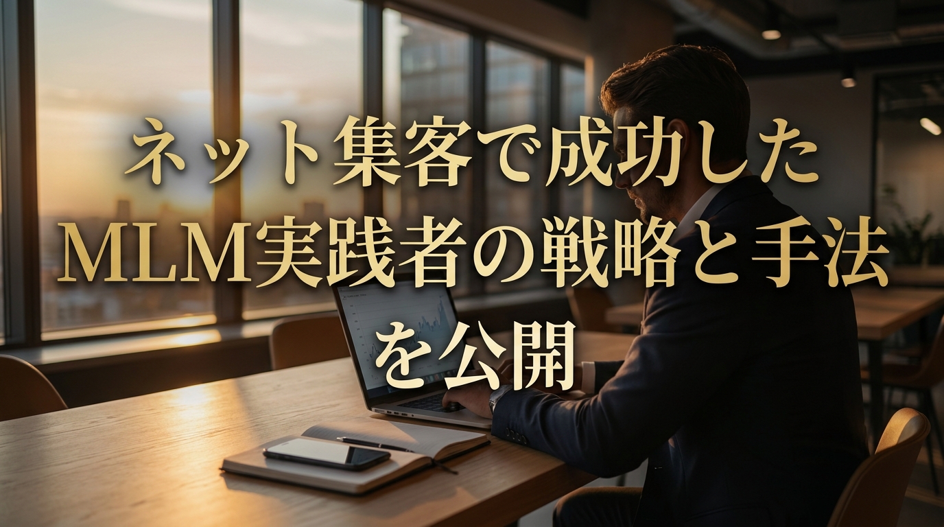 ネット集客で成功したMLM実践者の戦略と手法を公開