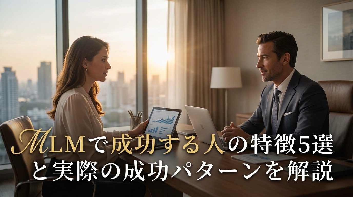 MLMで成功する人の特徴5選と実際の成功パターンを解説