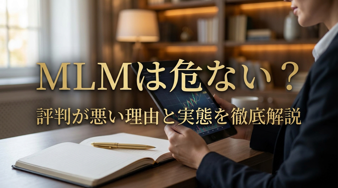 MLMは危ない？評判が悪い理由と実態を徹底解説