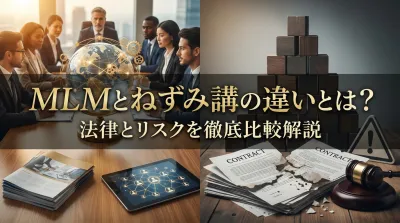 MLMとねずみ講の違いとは？法律とリスクを徹底比較解説
