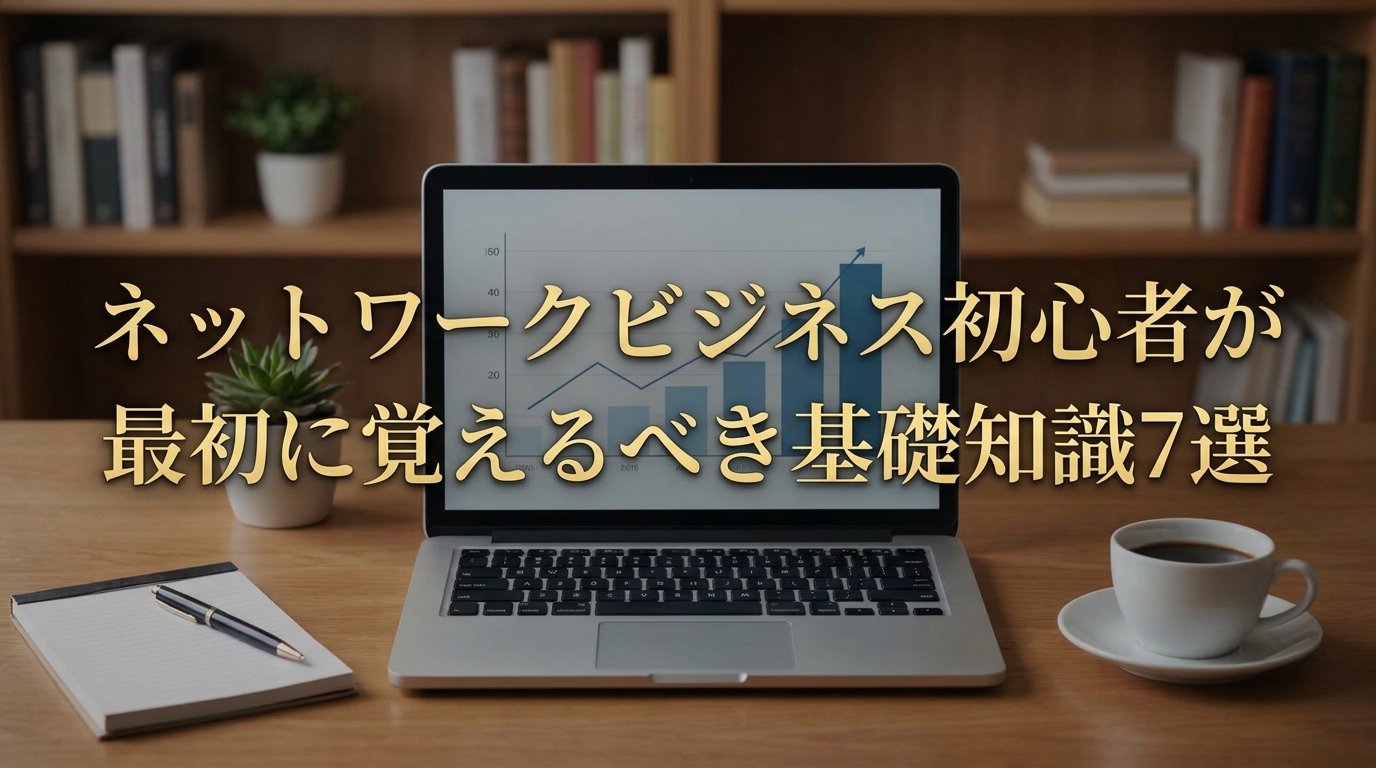 ネットワークビジネス初心者が最初に覚えるべき基礎知識7選