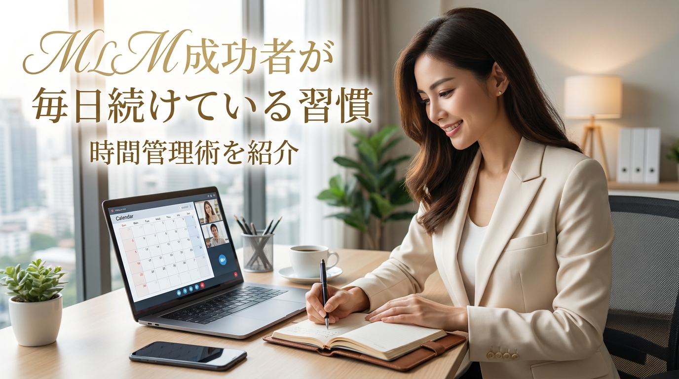 MLM成功者が毎日続けている習慣と時間管理術を紹介