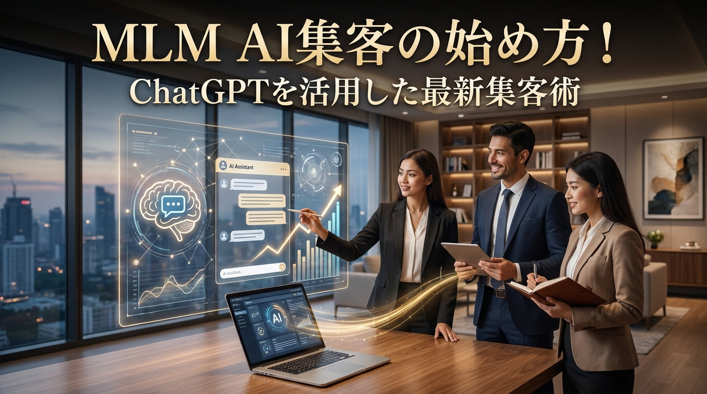 MLM AI集客の始め方!ChatGPTを活用した最新集客術
