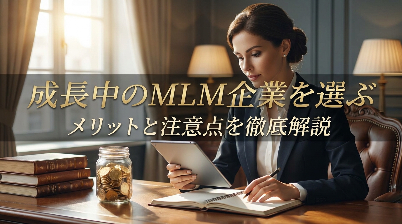 成長中のMLM企業を選ぶメリットと注意点を徹底解説
