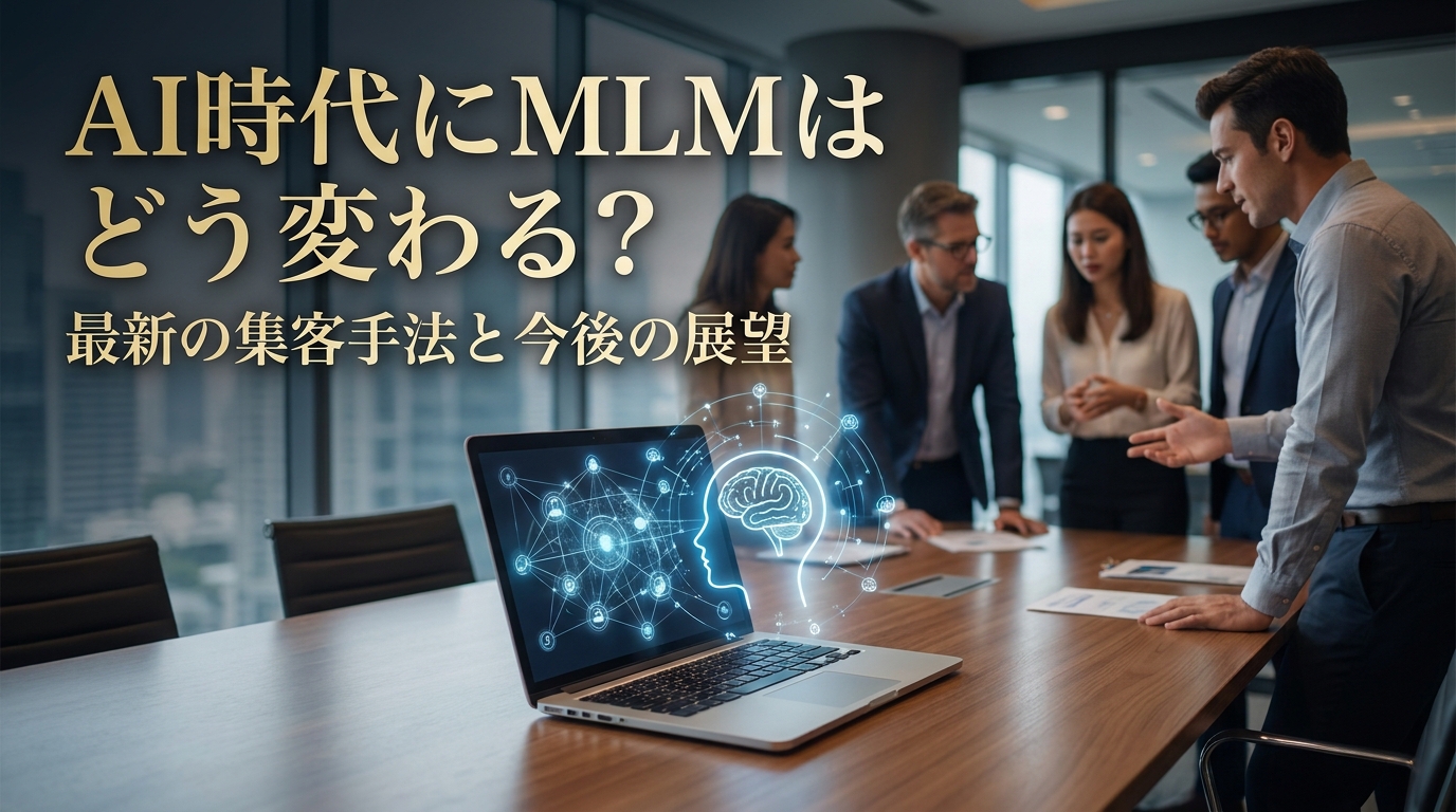 AI時代にMLMはどう変わる?最新の集客手法と今後の展望