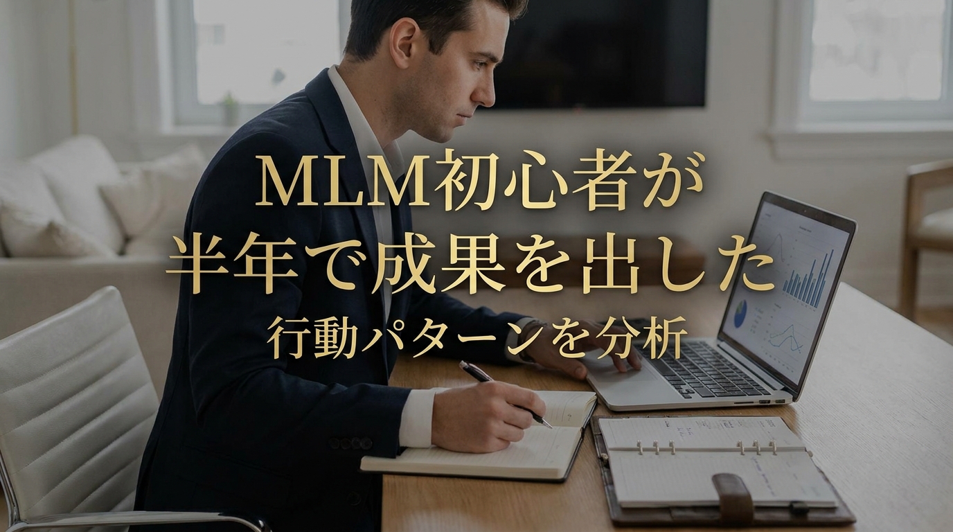MLM初心者が半年で成果を出した行動パターンを分析