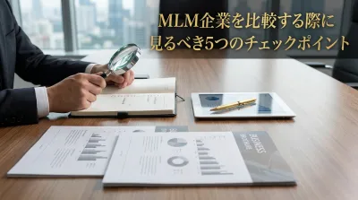 MLM企業を比較する際に見るべき5つのチェックポイント