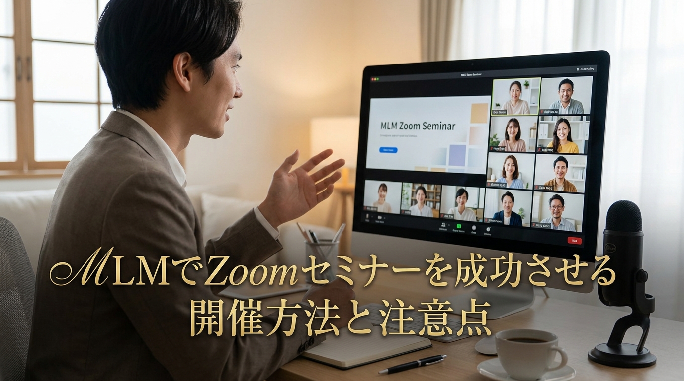MLMでZoomセミナーを成功させる開催方法と注意点