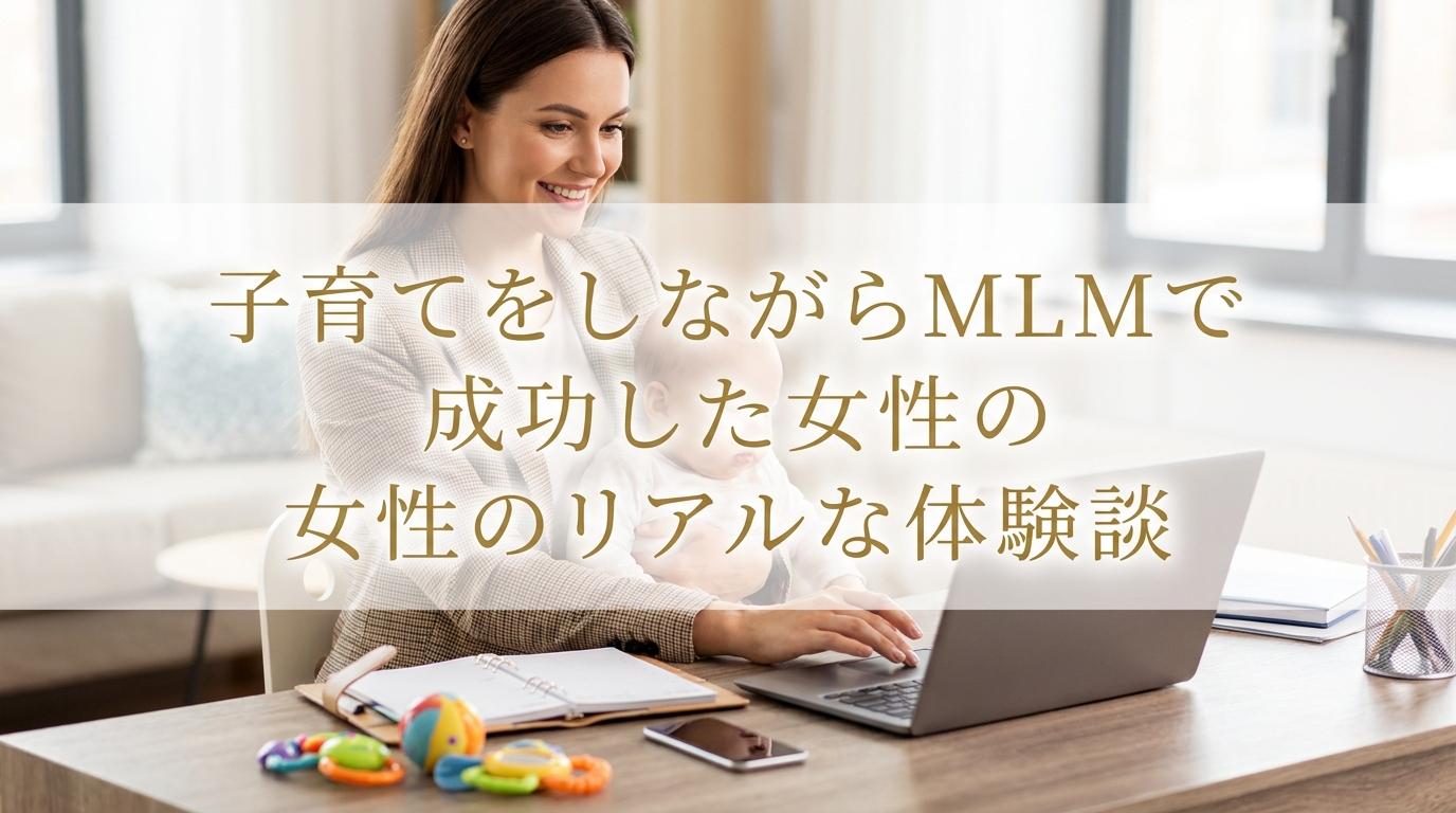 子育てをしながらMLMで成功した女性のリアルな体験談