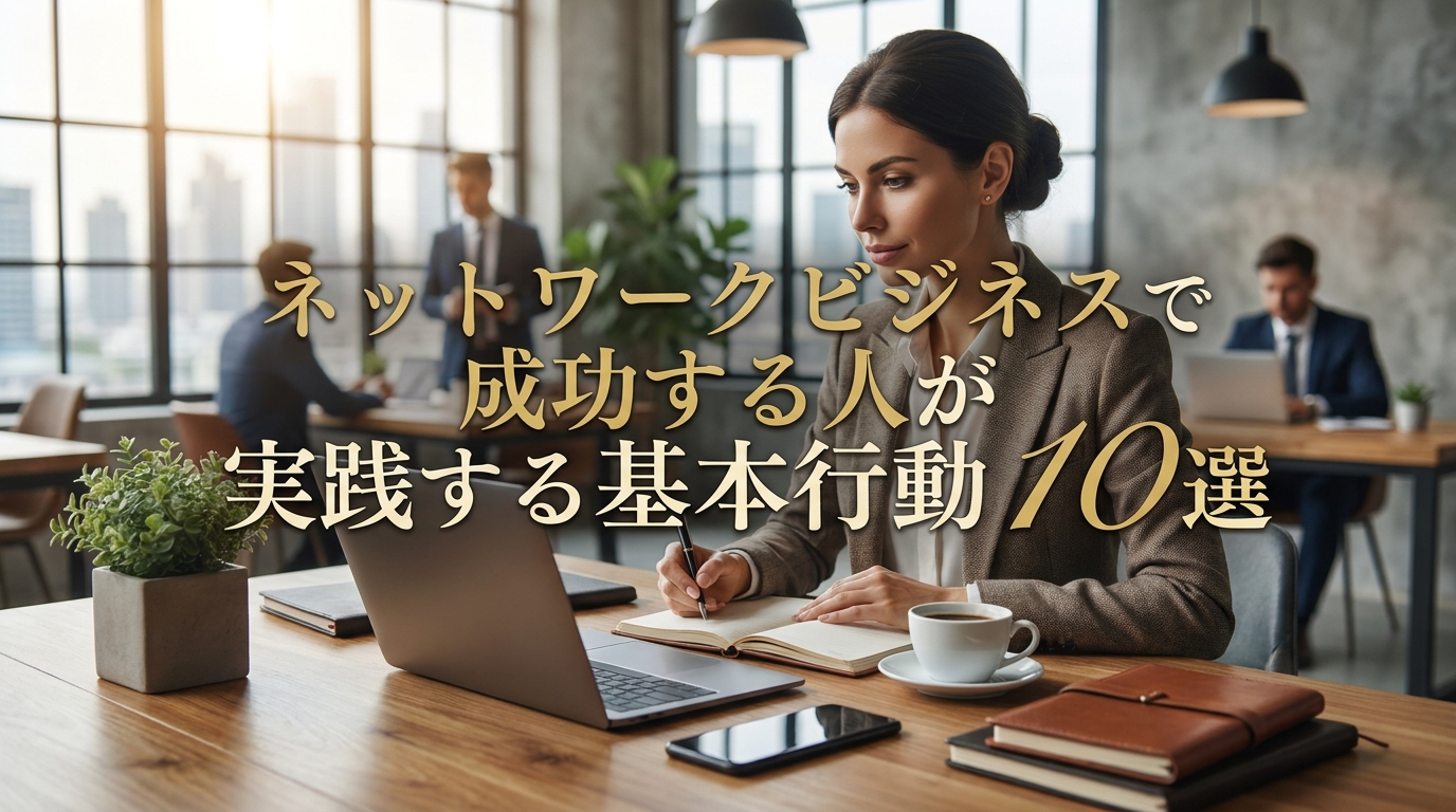 ネットワークビジネスで成功する人が実践する基本行動10選