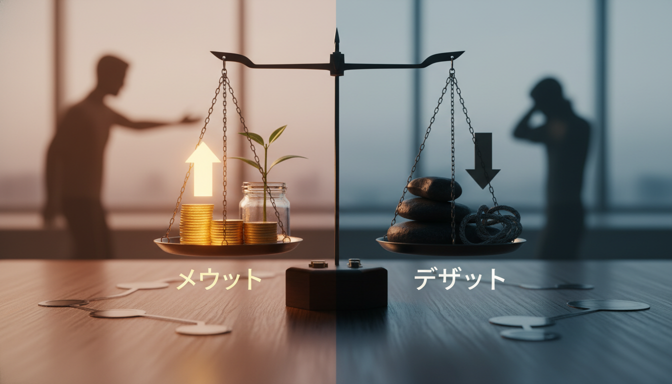 メリットが刺さる人・デメリットが重くなる人が分かれる理由
