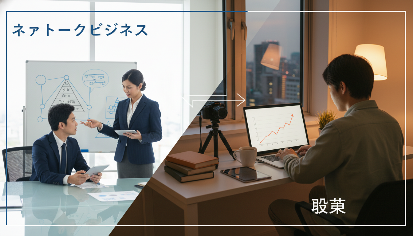 ネットワークビジネスと副業は「稼ぎ方の設計」が違うんです！